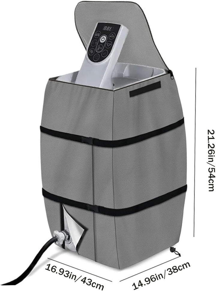 NASSMOSSE Spa -Heizungsabdeckung, 16.9 x 15 x 21.3 wasserdichte -Abdeckung, Faltbare verstellbare -B