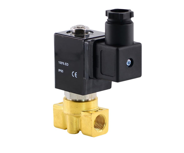 Fittingstore - G1/4" Magnetventil Stromlos geschlossen 12V= / 0-13 bar