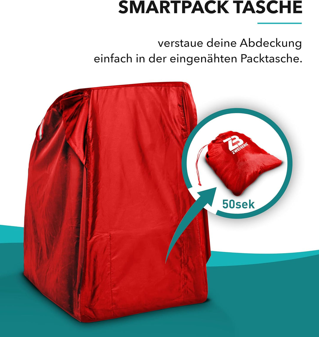 ZWEIBERG® Faltgarage für Fahrradanhänger Universelle Robuste und wasserdichte Abdeckung Regenschutz