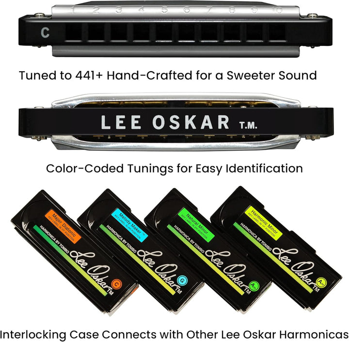 Lee Oskar 797013 Major Diatonic Hoch G-Dur Mundharmonika, Hoch G-Dur
