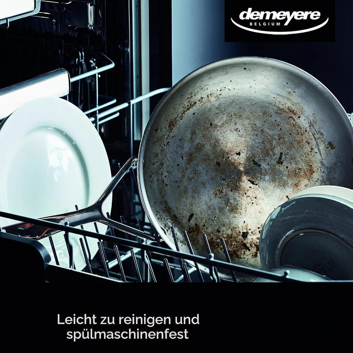 demeyere Essential 5 Bratpfanne aus Edelstahl fuer Induktion und anderen Herdarten, Pfanne aus pfleg