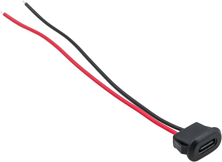 Namvo 10 Stück 3A Schnellladebuchse Typ C Buchse 2-adrig USB C Buchse für Panelmontage USB-C Buchse