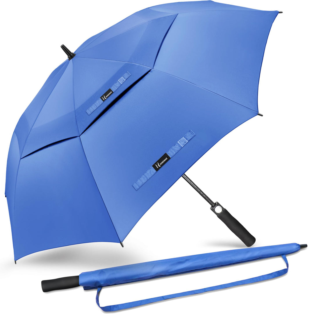 NINEMAX Regenschirm Gross Sturmfest,Golf Stockschirm Automatik Auf,L/XL/XXL Regenschirm für Herren D