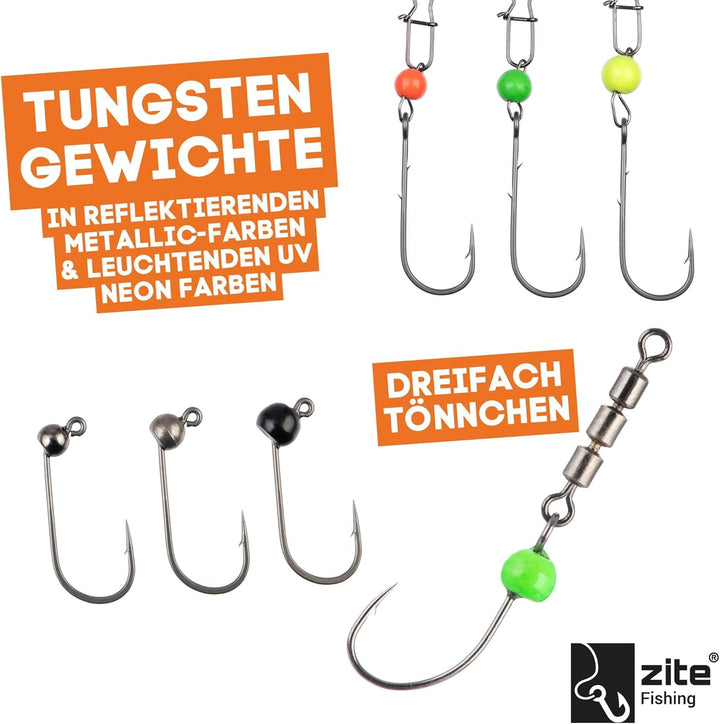 Zite Fishing Twerky Tailer Forellenköder Gummi | 3in1 Gummiköder/Angelköder Forelle | Made in German