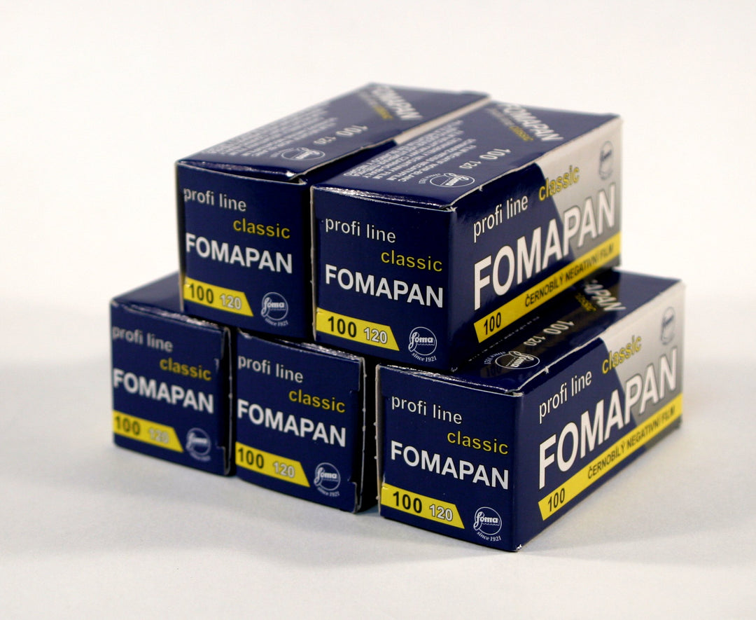 Fomapan 100ASA , 120 fünf Stück