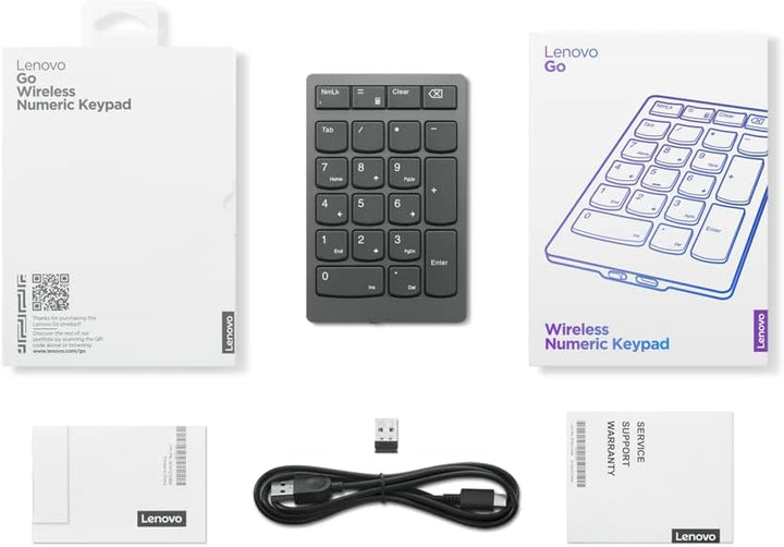 Lenovo Go Wireless Numeric Keypad, grau
