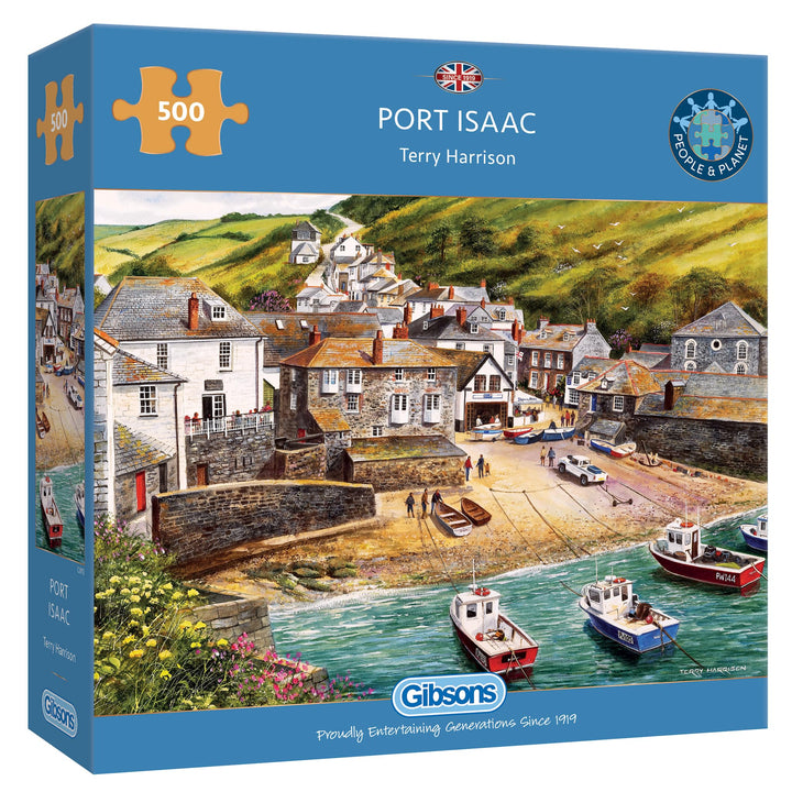 Gibsons Puzzle – Port Isaac (500 Stück), 35 x 48 cm