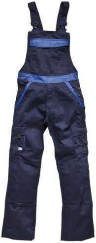 Dickies Industry300 Latzhosen Arbeitshosen Service, Farbe:grau/schwarz;Grösse:48 Grau/Schwarz 48, Gr