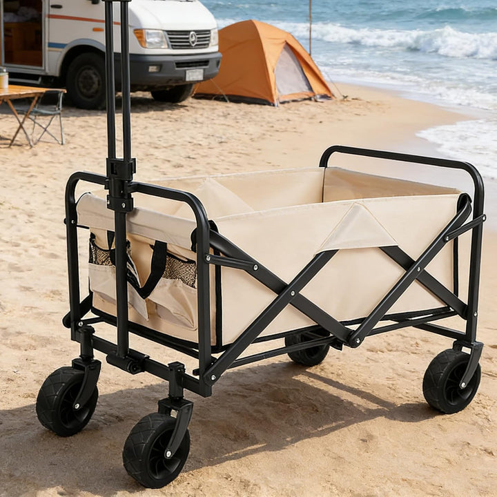 Yardenfun 2 Stück faltbare Wagenräder – 19 cm/7,5 Zoll Campingwagen-Gummiräder – Ersatzteile für Ein