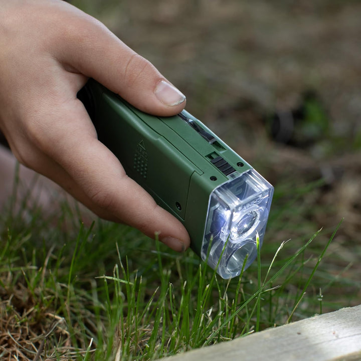 Carson X-Scope Multitool und Taschenmikroskop für Kinder (CP-11), Schwarz, X-Scope