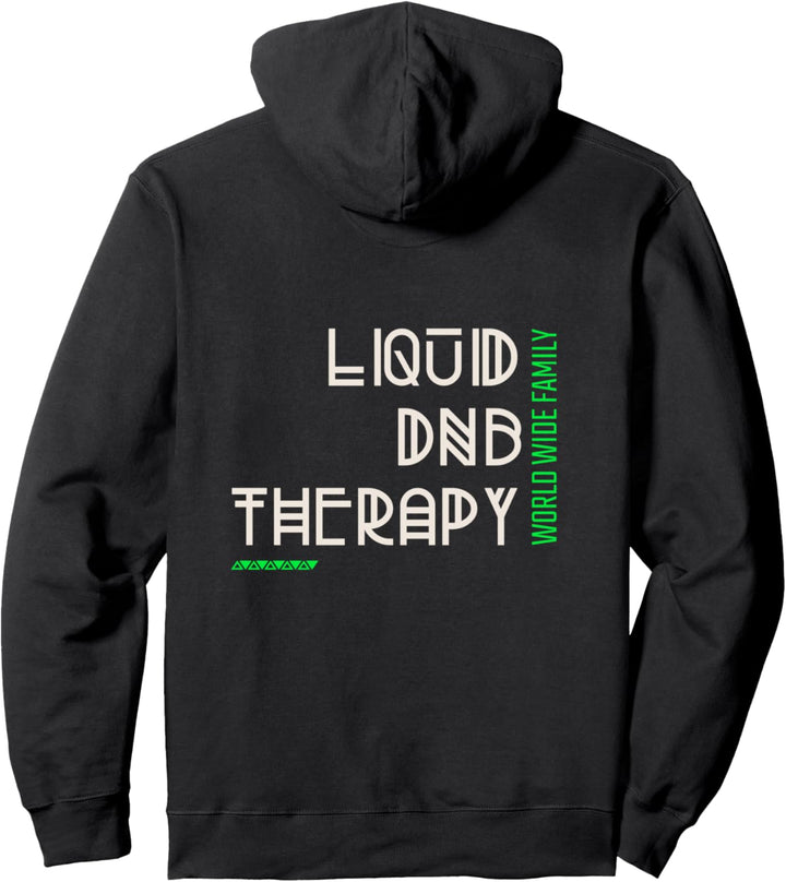 Liquid Drum and Bass 174 BPM DnB Music Pullover Hoodie
