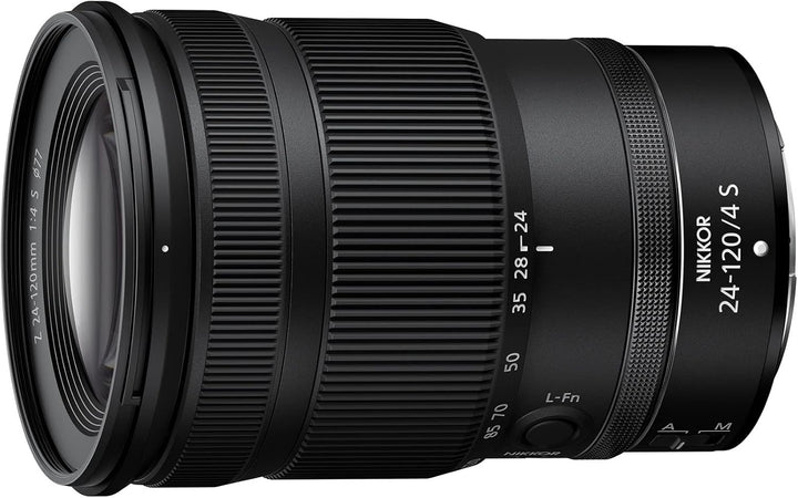 Nikon NIKKOR Z, 24–120 mm f/4 S, Premium-All-in-One-Zoomobjektiv mit konstanter Blende für spiegello