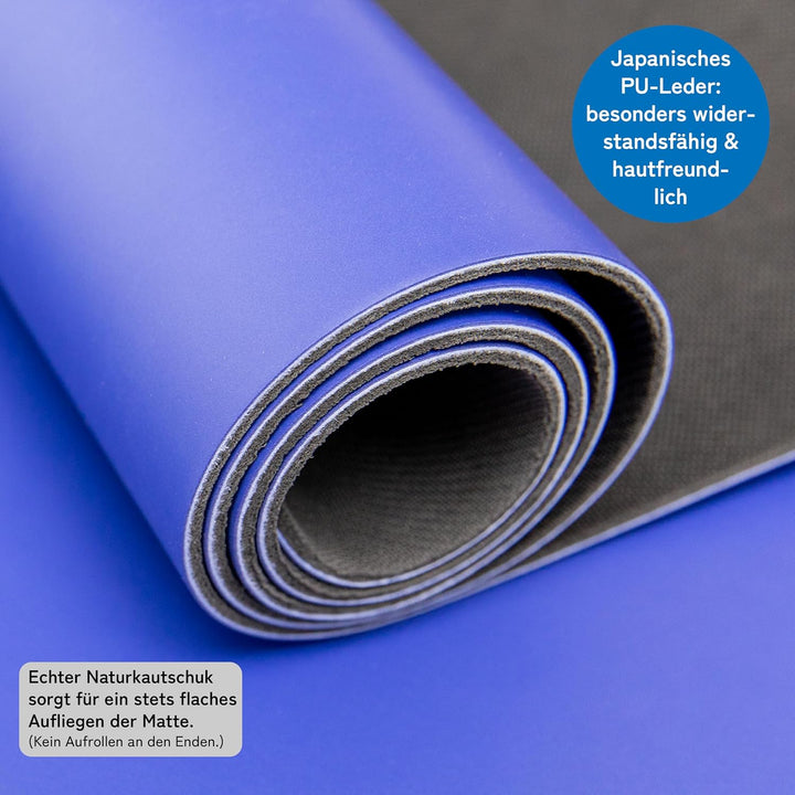 Premium Yogamatte rutschfest: Naturkautschuk rutschfest &amp; japanische professional grip Oberfläche |