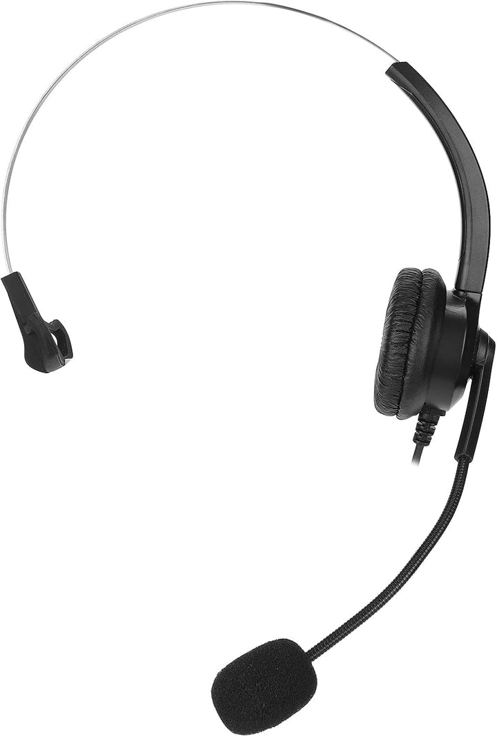 Telefon Headset mit RJ9 Buchse, Freisprech Callcenter Headset mit Mikrofon und Audiosteuerung für Sk