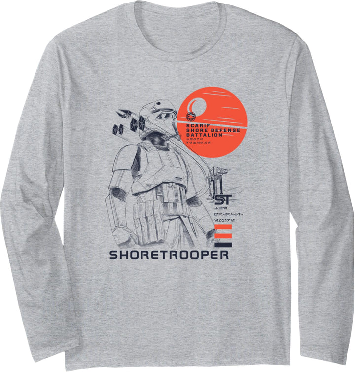 Star Wars Rogue One Shoretrooper Death Star Langarmshirt