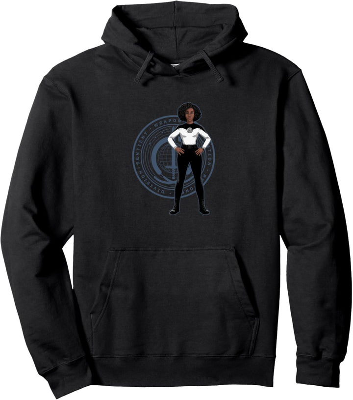 Marvel Monica Rambeau S.W.O.R.D. Badge Portrait Pullover Hoodie