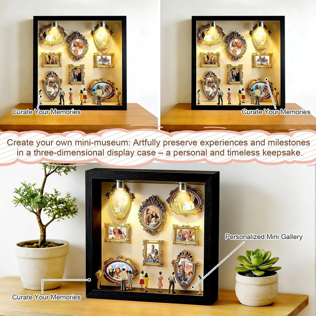 DIY Mini Museum Silhouette Box, Miniatur Museum Vintage, Museum of Us, Mini