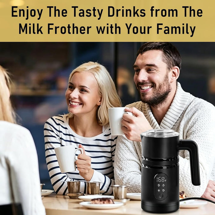 Electric Milk Frother 4-in-1 Milk Frother and Warmer 304-Stainless
