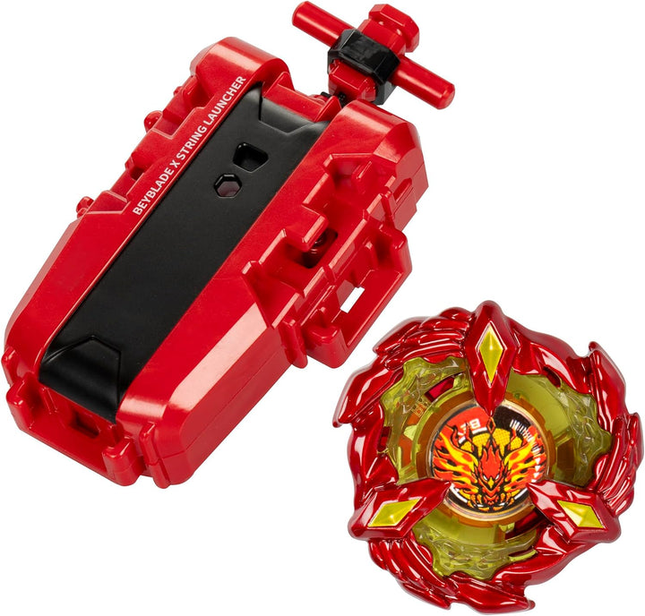 Beyblade X Soar Phoenix 9-60GF Deluxe Schnur-Starter Set, mit 1 Starter und 1 Kreisel, mit X-Celerat