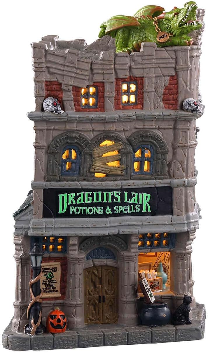 LEMAX - Dragon`s Lair Potions &amp; Spells 05615 Haus Halloween Spookytown