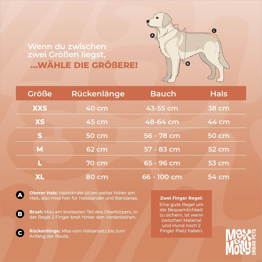 Max &amp; Molly Regenmantel Hund wasserdicht, XS, Stone, Sportliche Regenjacke für Hunde mit verstellbar