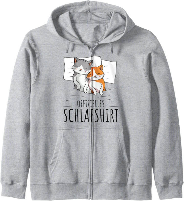 Offizielles Schlafshirt Katze Kater Kapuzenjacke