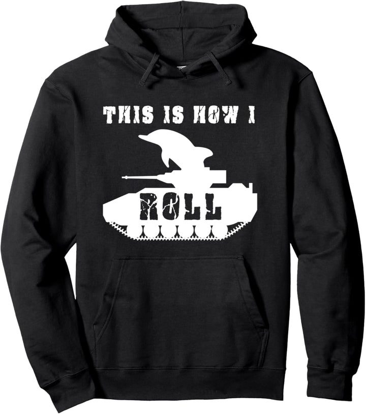 Delphin Panzer Tank Fahrzeug Kampf Bundeswehr Armee Soldat Pullover Hoodie