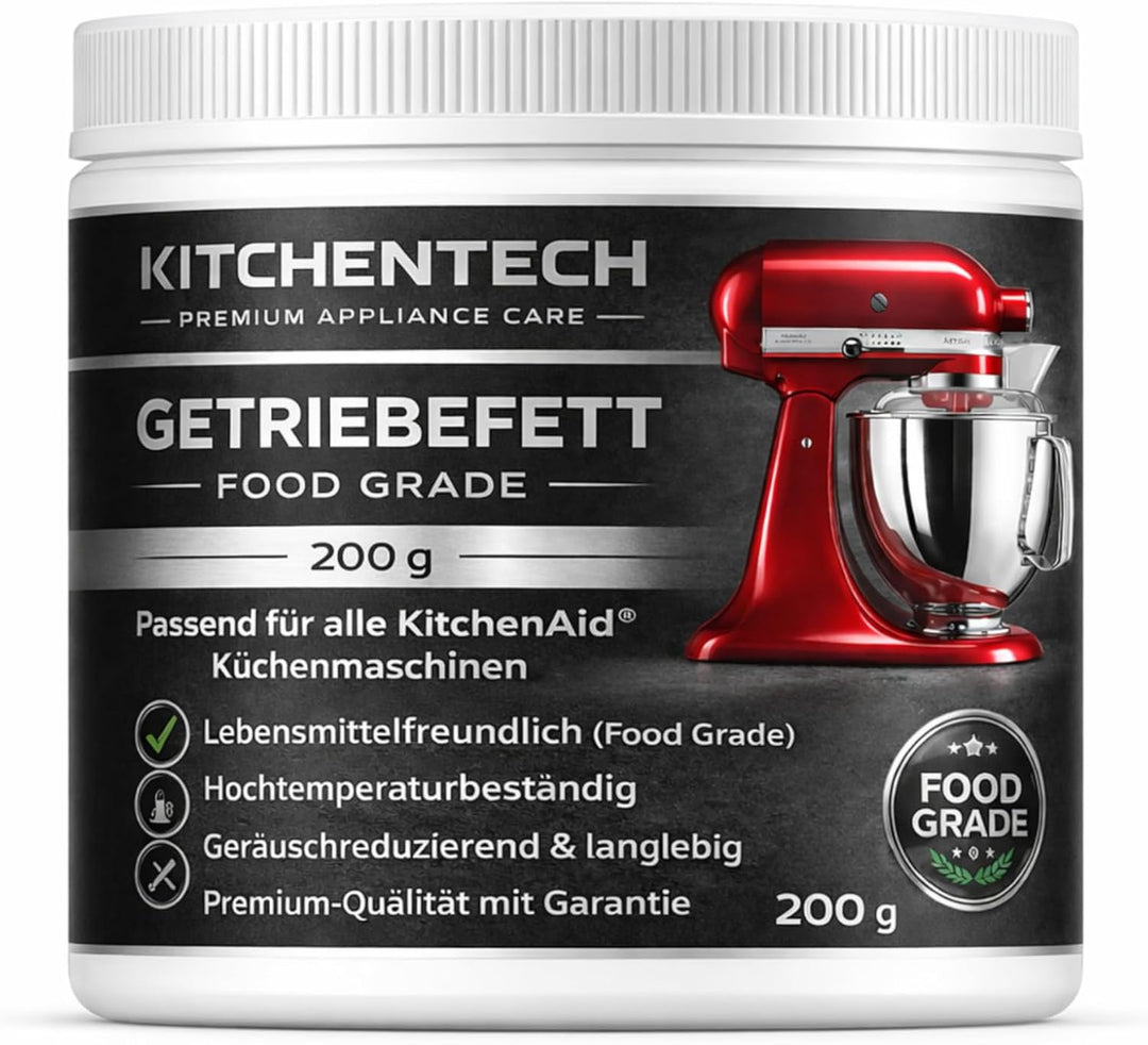 Getriebe-Reparatur-Set kompatibel mit KitchenAid Küchenmaschinen – Stahl Zahnrad + lebensmittelechte