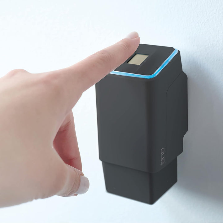 EKEY UNO 200122 Fingerprint mit Akku als praktische Erweiterung für das Nuki Smart Lock, Akkubetrieb