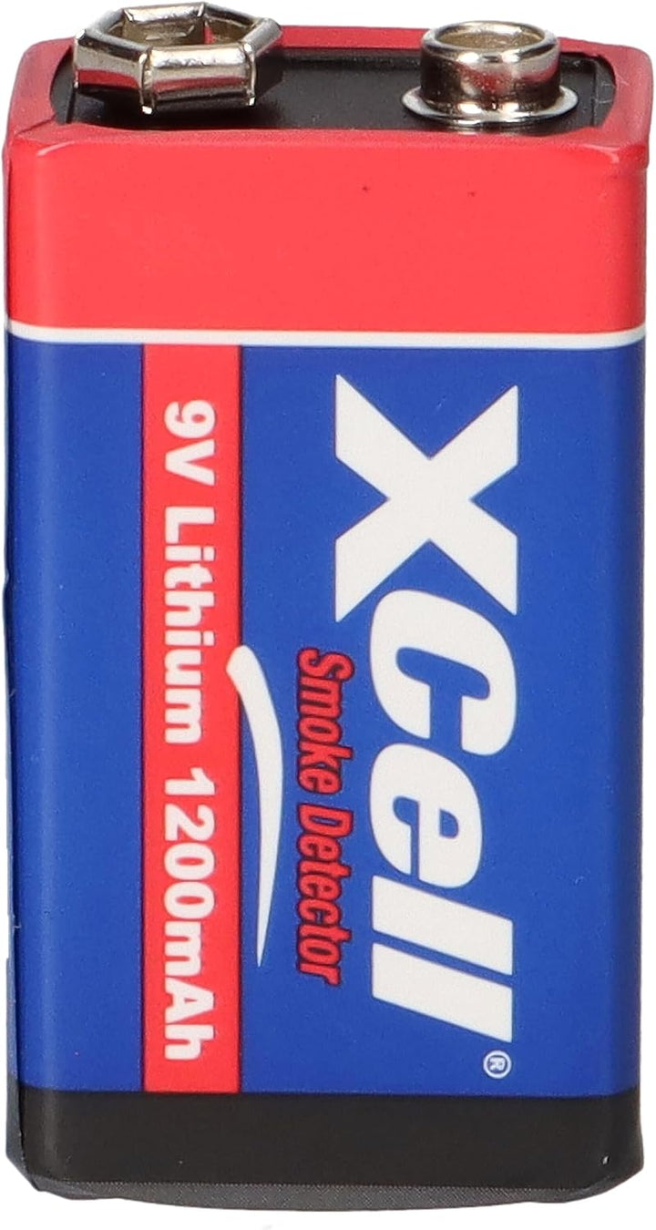 3X Batterie Lithium 9 Volt Block 1200mAh, 9v E-Block (U9VL, CR-9V, 6LR61) 10 Jahres Batterie ideal f