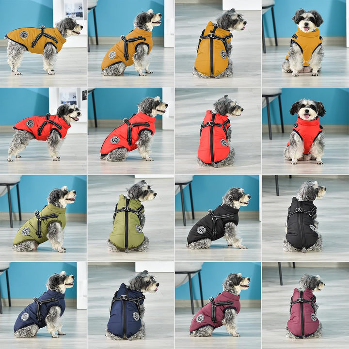 Savlot Hundejacke Winterweste Jacken Hundemantel Hundepullover Haustier Skifahren Kostüm Ärmellose B