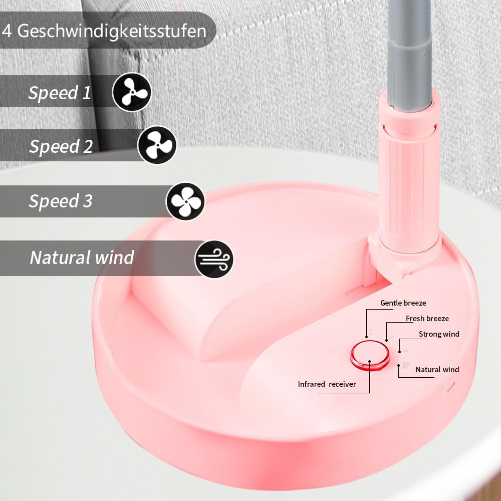 UNITEDTIME Schreibtisch- und Tischventilator, Luftzirkulator-Ventilator, tragbar, Reiseventilator, b
