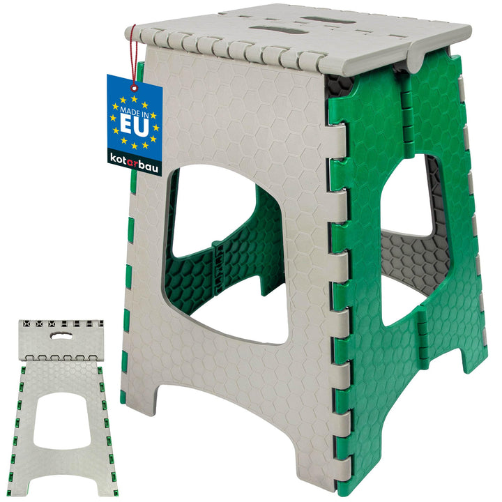 KOTARBAU® Tritthocker klappbar, Klappstuhl, Sitzhocker 44 cm Grün 44 cm, Grün 44 cm