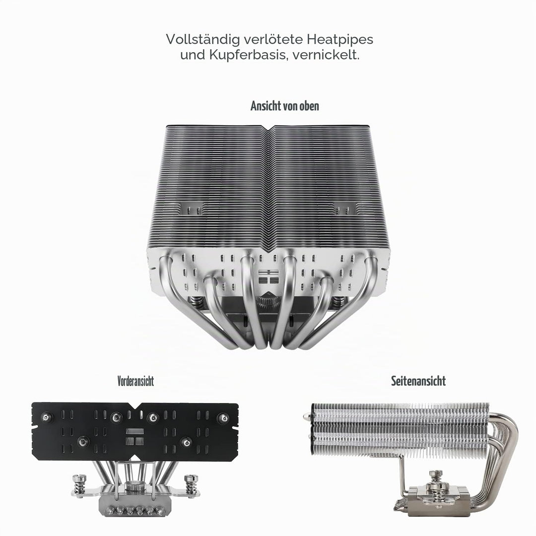 Thermalright SI-100 CPU Luftkühler, 6×6mm Heatpipes, TL-E12 PWM Quiet Fan CPU Kühler mit S-FDB V2.0