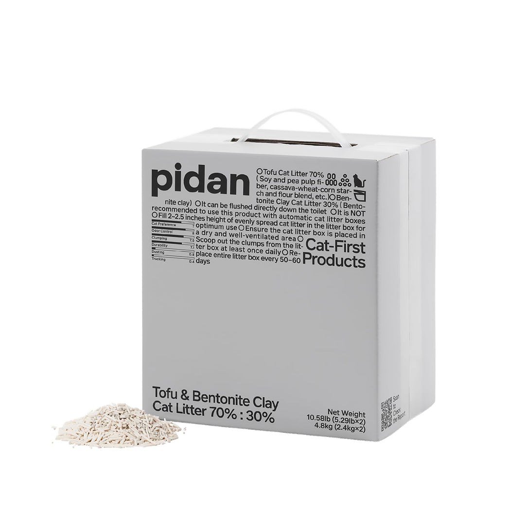 pidan Tofu Katzenstreu mit Bentonit 4,8 kg (2 Beutel) 4,8 kg (2er-Pack), 4,8 kg (2er-Pack)