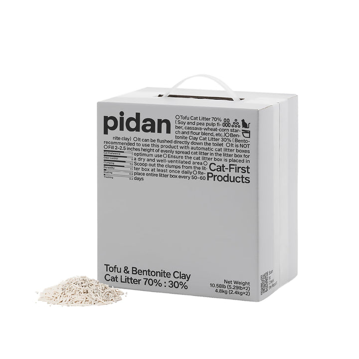 pidan Tofu Katzenstreu mit Bentonit 4,8 kg (2 Beutel) 4,8 kg (2er-Pack), 4,8 kg (2er-Pack)