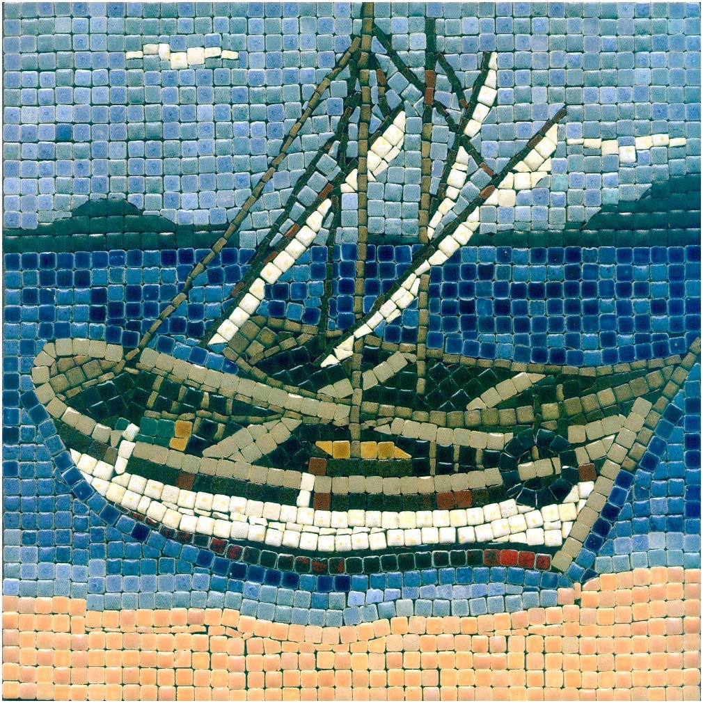ALEA Mosaic Mosaik bastelset, DIY 20x20cm, Boot, Boot