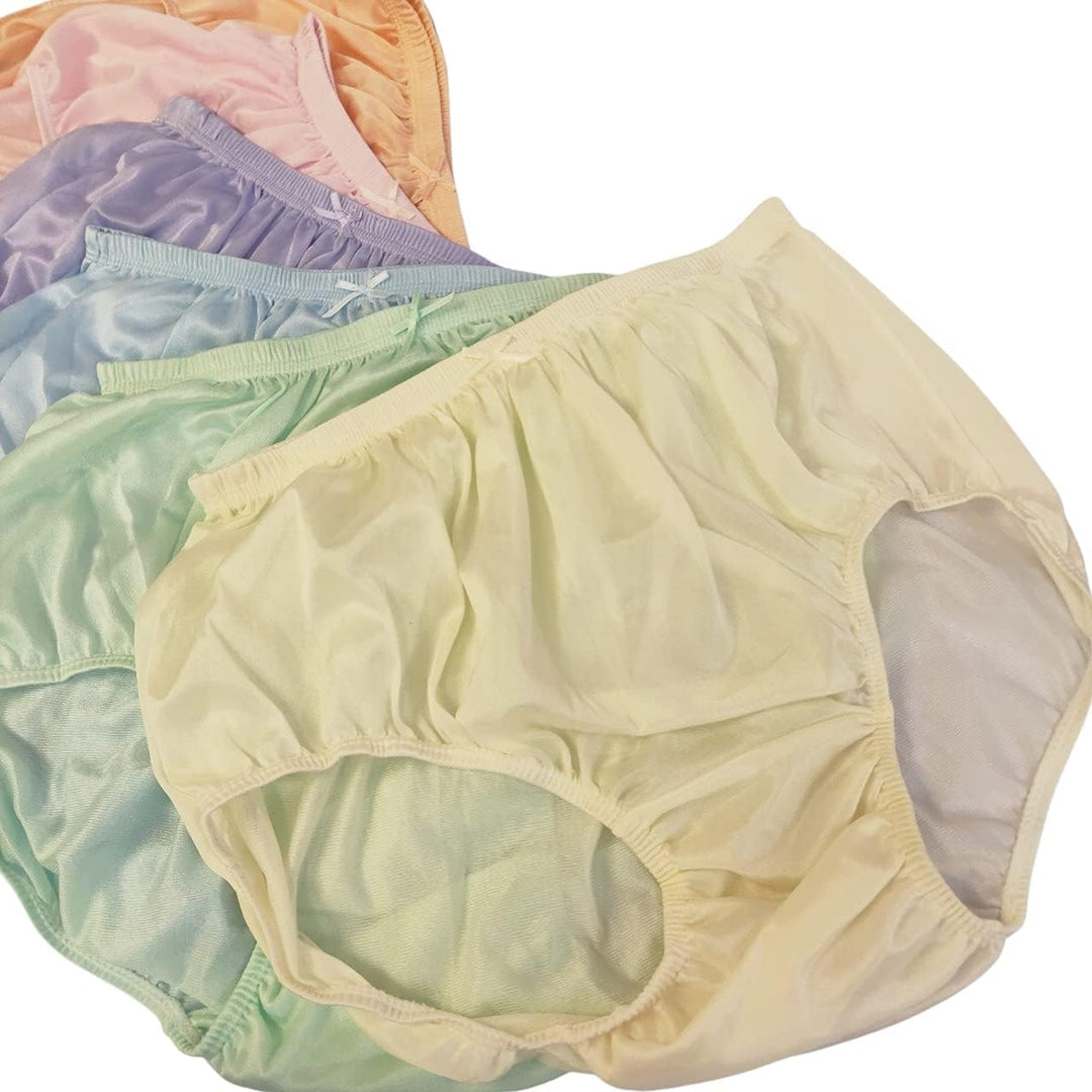 Littledream 6 Stück Vintage Plus Size 3XL durchscheinende transparente Seide Nylon Pantys Herren Dam