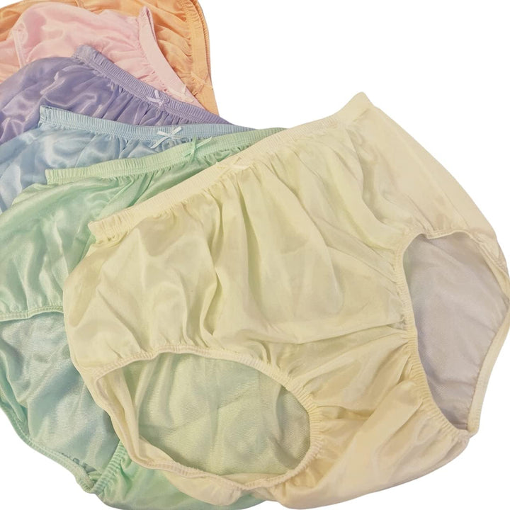 Littledream 6 Stück Vintage Plus Size 3XL durchscheinende transparente Seide Nylon Pantys Herren Dam