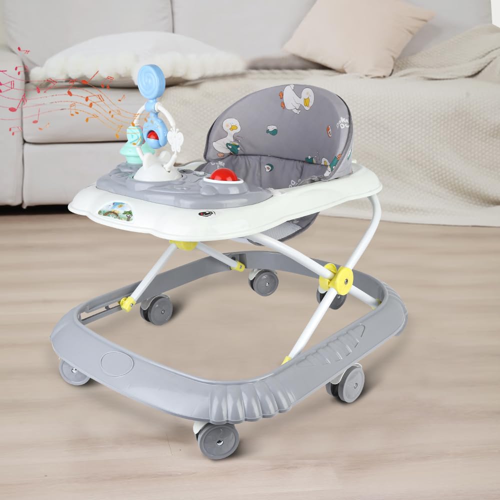 Lauflernhilfe für Babys, Mädchen, Jungen, 6-18 Monate, höhenverstellbar, mit leisen Rädern, Aktivitä