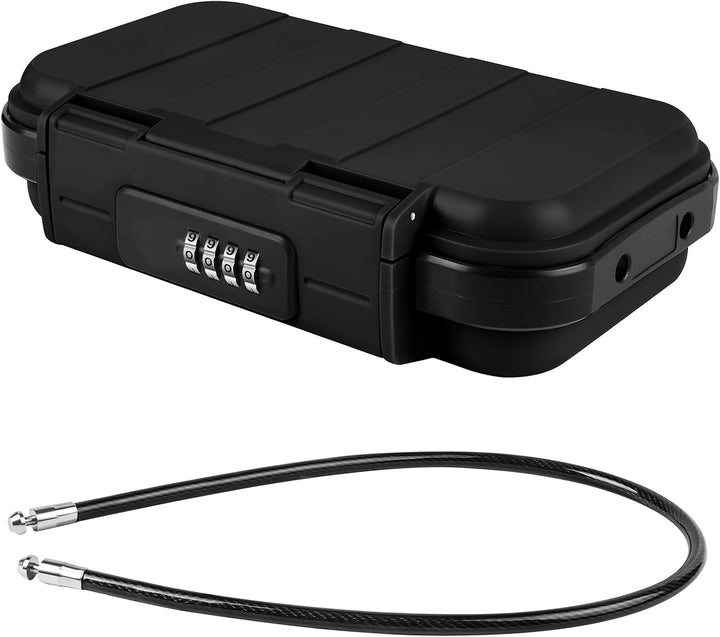 Flintronic Tresor mit Zahlenschloss, 4 Stellig Tragbarer Geldschränke mit Zahlencode, Tragbarer Tres