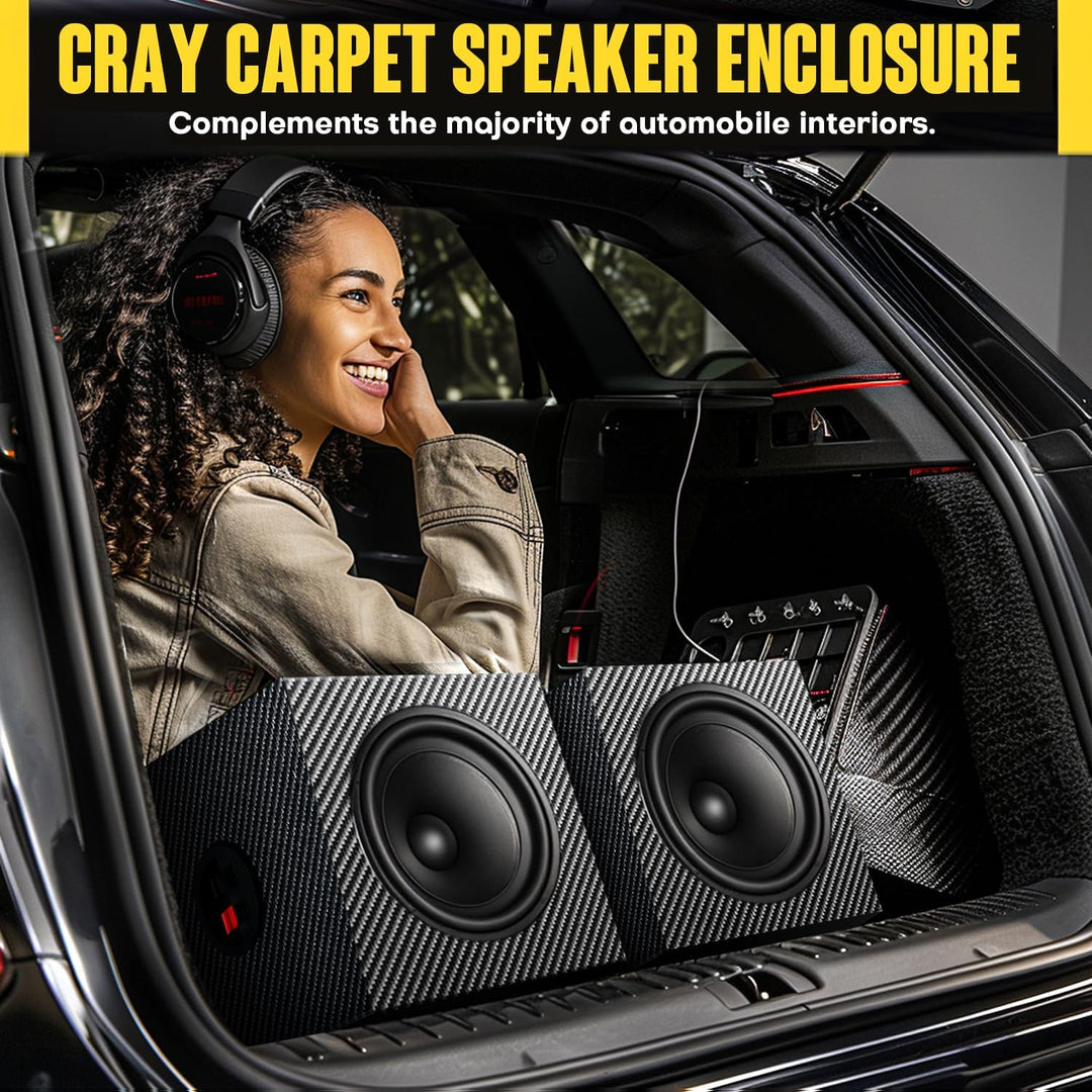Subwoofer-Box, 10,2 cm (4 Zoll) PVC-Finish, einzelnes Auto-Lautsprechergehäuse, Auto-Audio-Gehäuse,