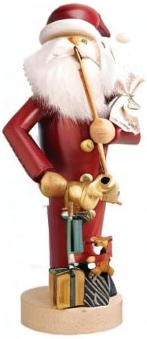 KWO Olbernhau Räuchermann Weihnachtsmann, 25 cm, Mehrfarbig