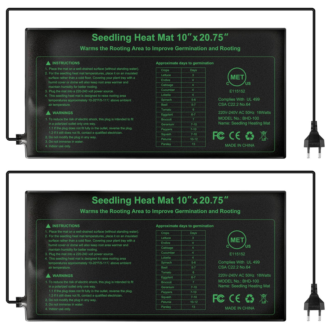 RIOGOO Heizmatte Wärmematte für Sämling Germination und Haustier,Wasserkultur-Samen-Reptil-Betriebsh