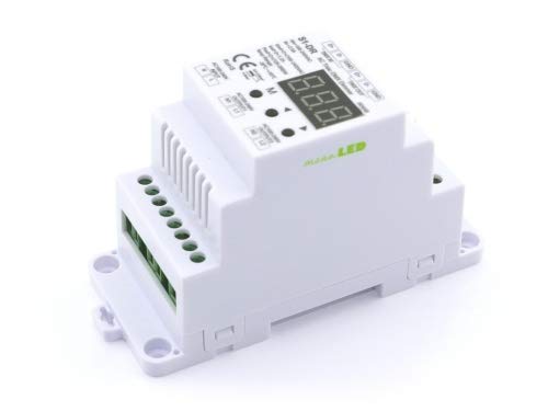 meanLED S1-DR MKII 2-Kanal DMX Dimmerpack 230V 2x1,5A, DMX Dimmer und LED-Controller für die Hutschi