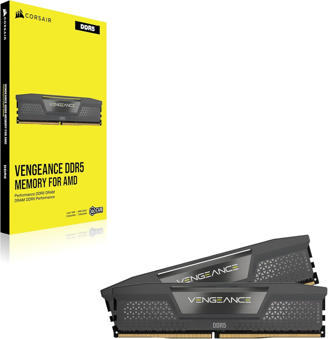 Corsair VENGEANCE DDR5 RAM 64GB (2x32GB) 5600MHz CL40 AMD EXPO iCUE Kompatibel Computer Speicher - G
