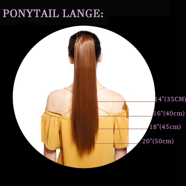 SEGO Ponytail Extension Pferdeschwanz Haarteil Haarverlängerung Zopf mit Butterfly-Klammer Hair Piec