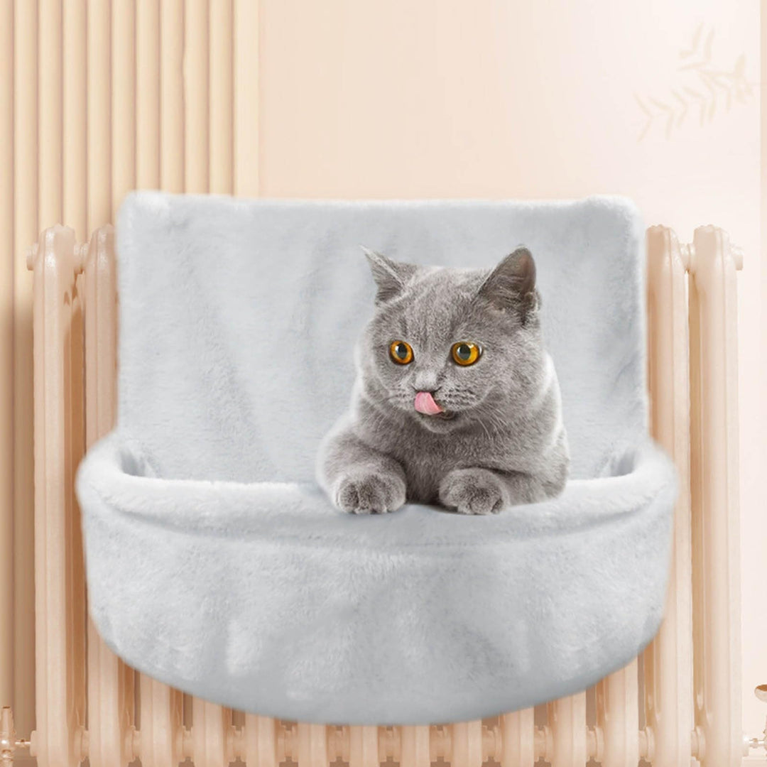 Katzen Kuschelsack für Heizkörper,Weich Plüschstoff Katzenhängematte,HäNgebett für Katze Heizung,Sta