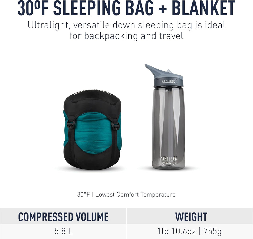 Sea to Summit Traveller Down Sleeping Bag Blanket Lang 30 °C, Lang 30 °C