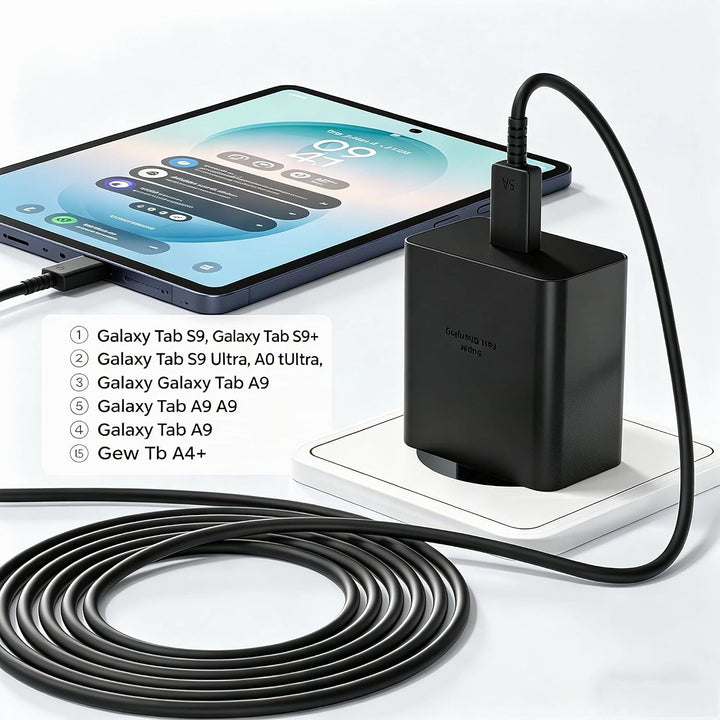 Schnellladegerät 60W Weiss mit 2m Kabel Kompatibel mit Samsung Galaxy Ultra Schwarz 1 Stück mit 2m K